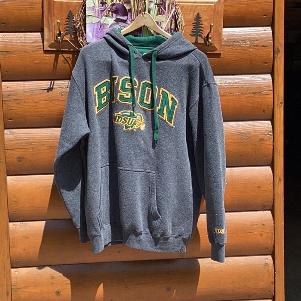 🦬 RARE BISON 🦬 LOGO
NDSU UNIVERSITY CITY  SWEATSHIRT HUNTER GREEN UNISEX SZ LG
